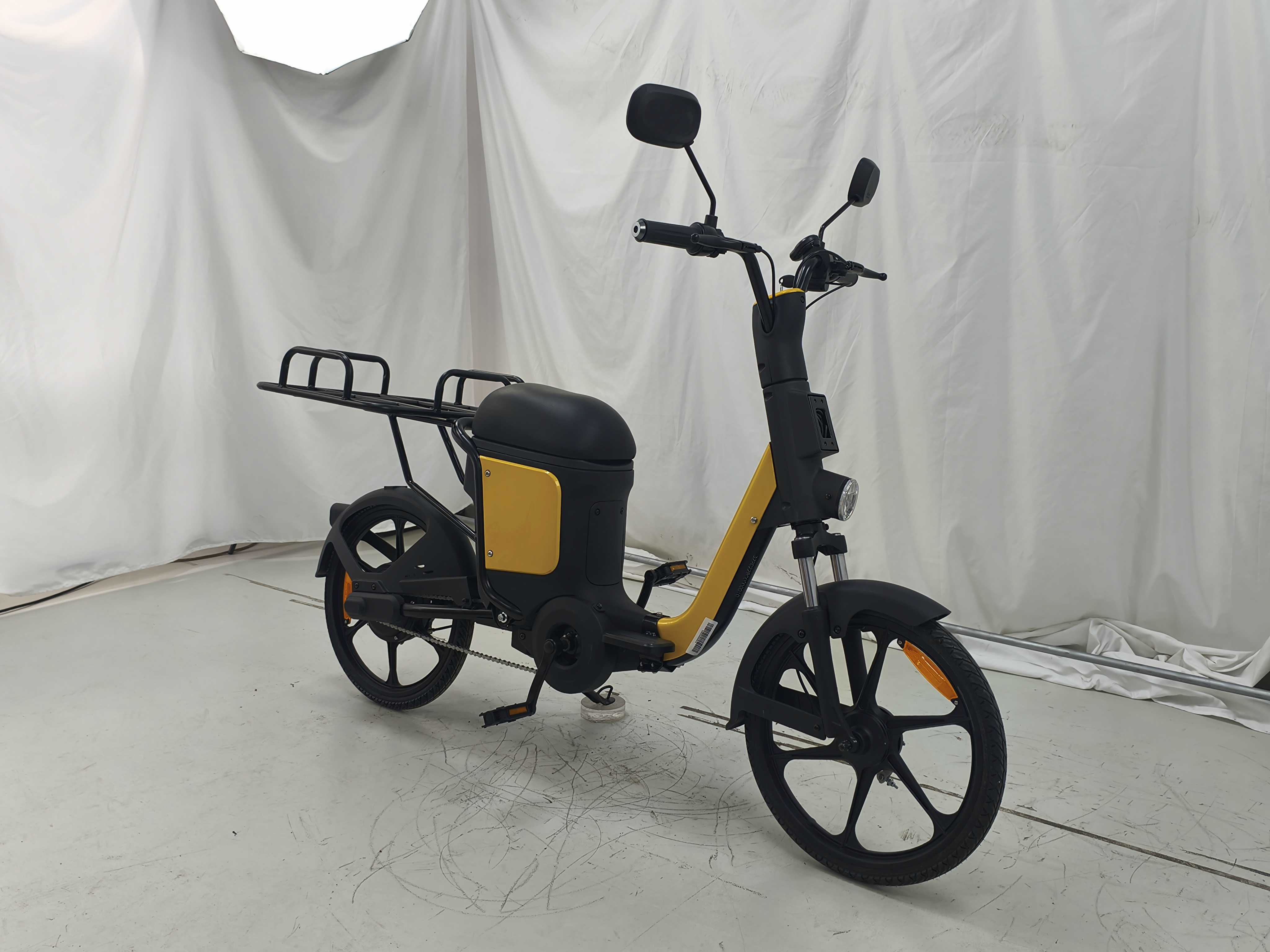 Long Range 350W  48V24AH Electric Delivery Bike with Rear Cargo Rack