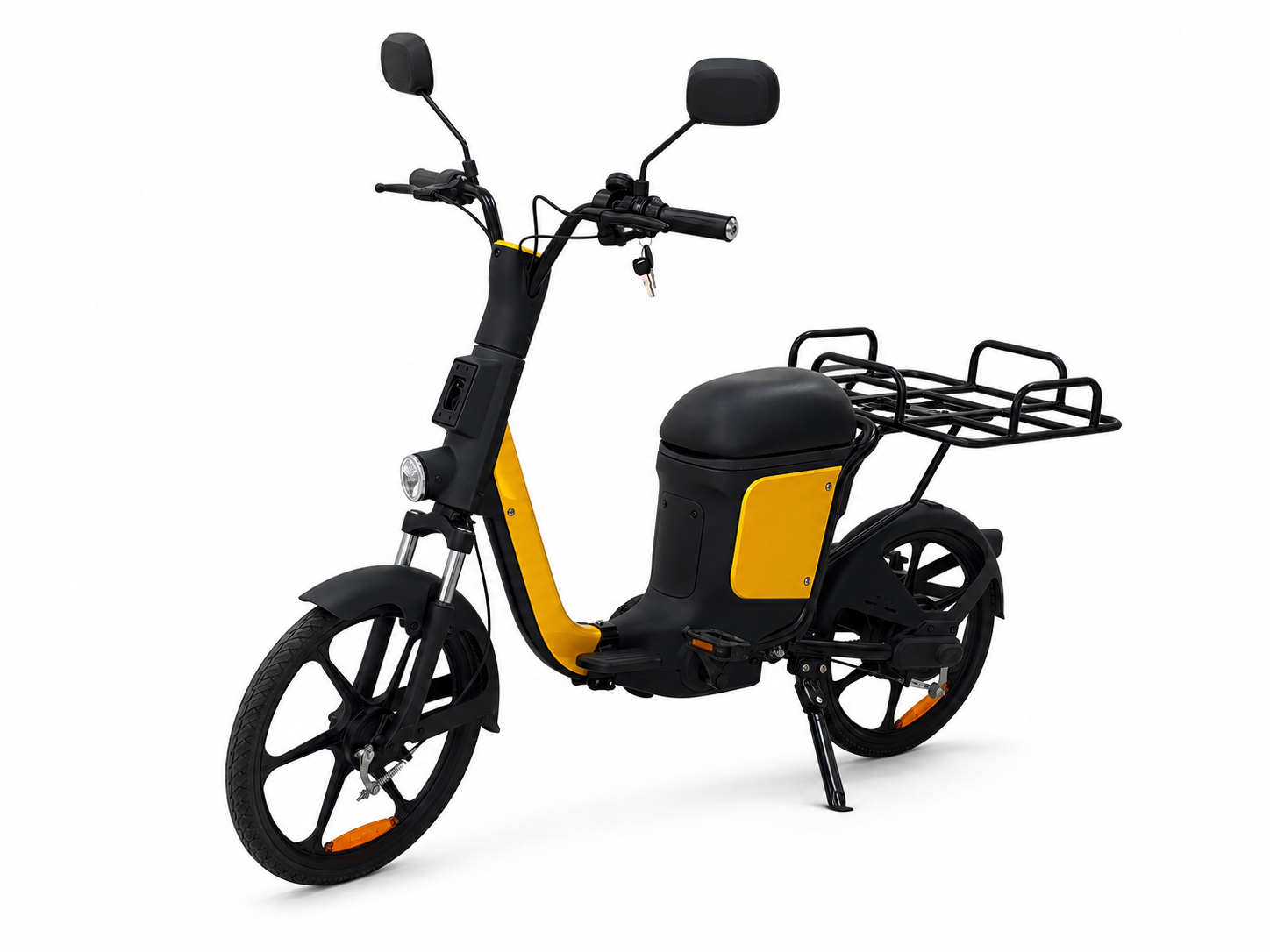 Long Range 350W  48V24AH Electric Delivery Bike with Rear Cargo Rack