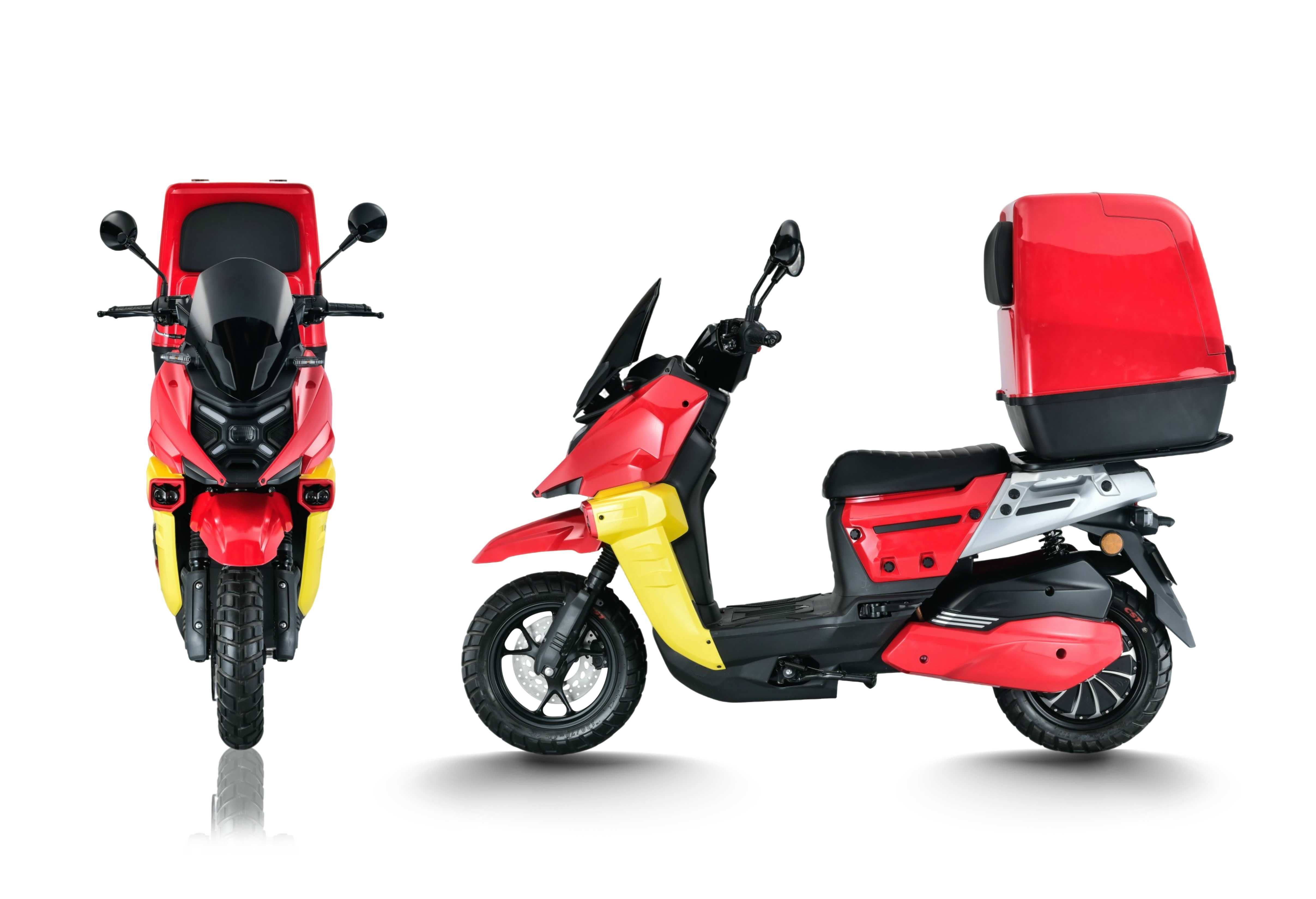 Long Range Fast Speed 2000W 70V30AH Electric Scooter with Delivery Box